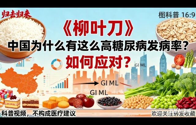 中国每 4 人 1 个糖尿病？《柳叶刀》揭高碳水饮食真相！ 全球每 4 个糖尿病患者就有 1 个中国人！2021 年我国患者达 1 41 亿，《柳叶刀》2024 年研究直指关键 —— 中国饮食 GI