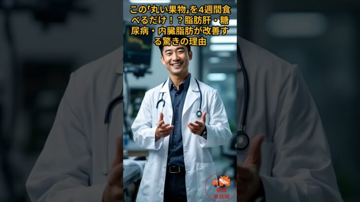 この「丸い果物」を4週間食べるだけ！？脂肪肝・糖尿病・内臓脂肪が改善する驚きの理由