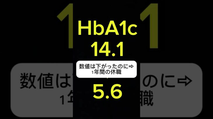 4年前の私に伝えたい。HbA1c改善の裏側と、今伝えたい本音 #糖尿病 #hba1c #short