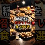 糖尿病を招きやすい食べ物5選　#糖尿病 #甘いもの #健康習慣
