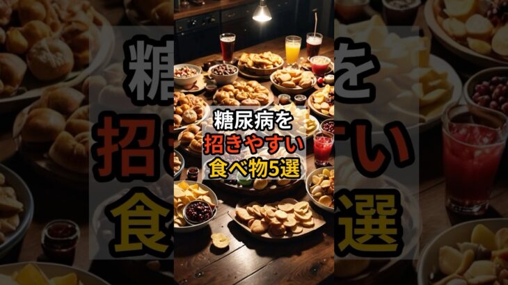 糖尿病を招きやすい食べ物5選　#糖尿病 #甘いもの #健康習慣