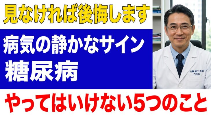 糖尿病の静かなサイン5選痩せていても注意早めに気づく体の変化とは