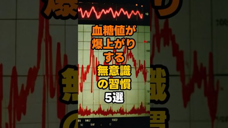 【衝撃】血糖値が爆上がりする「無意識の習慣」5選。寝ている間に糖尿病予備軍に！？#予防医学 #健康 #老化防止 #雑学 #shorts