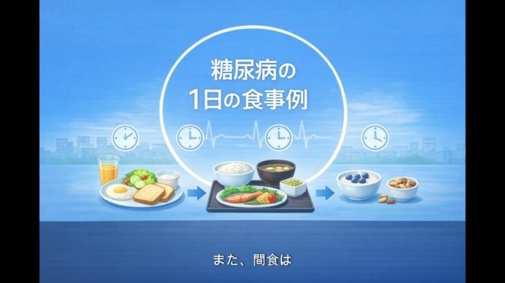 【医師　解説】55　糖尿病の１日の食事例