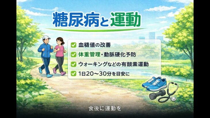 【医師　解説】56　糖尿病と運動