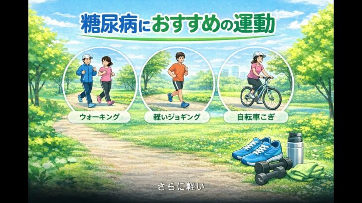 【医師　解説】57　糖尿病におすすめの運動