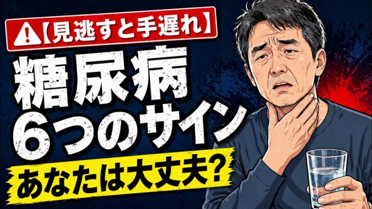 その疲れ、糖尿病かも｜見逃すと手遅れ”6つの危険サイン”