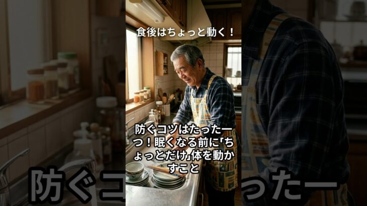 ご飯の後にすぐ眠くなる人、これだけはやって！糖尿病を防ぐ習慣 #60代 #70代#健康#シニア#老後#食生活#病気予防#食後の眠気#糖尿病予防