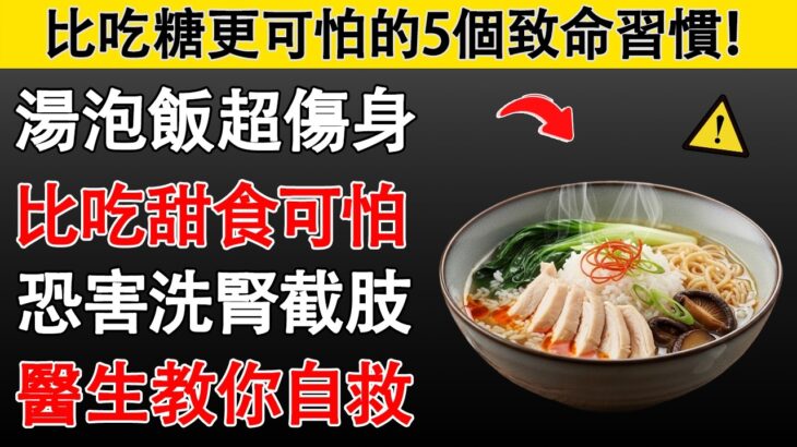 60歲後「這5習慣」是糖尿病隱形殺手！你每天都犯？胰臟恐爆掉！