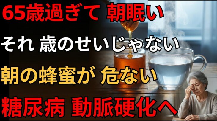 【糖尿病専門医が警告】 65歳過ぎで朝眠い人へ その小さな不調、糖尿病・動脈硬化の入口です 朝の蜂蜜は空腹でなめないで