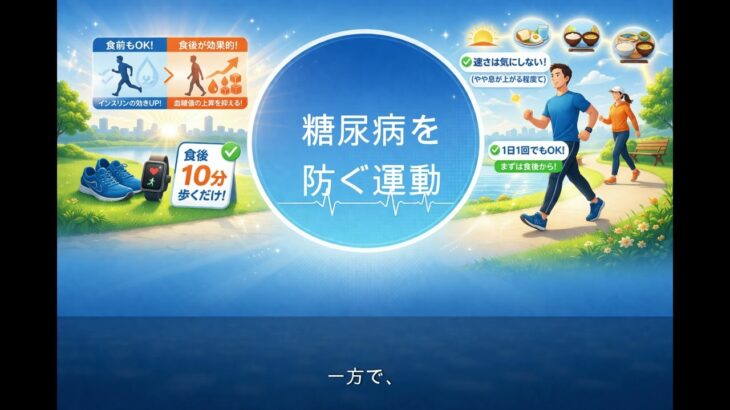 【医師　解説】92 糖尿病を防ぐ運動