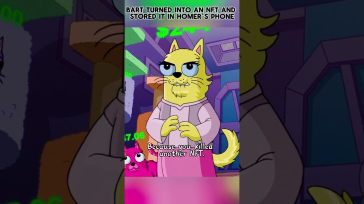 Bart turned into an NFT and stored it in Homer’s phone.#shorts