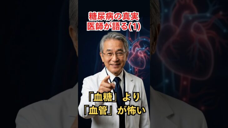 糖尿病と血管の話 血糖より怖い。糖尿病患者が知らない血管崩壊の真実 糖尿病 血管 ビタミンC 動脈硬化 #健康 シニア 医師解説 糖尿病予防 活性酸素 健康情報