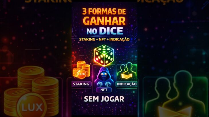 Como GANHAR no DICE 100% BLOCKCHAIN da LuxPlay SEM JOGAR | Staking + NFT + Indicação