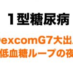 【１型糖尿病】怖すぎ！DexcomG7から血がポタポタ…夜は低血糖ループ