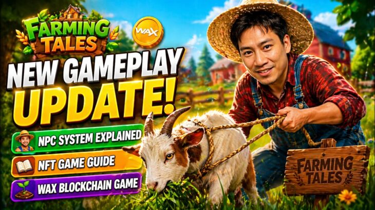 Farming Tales New Gameplay Update 🌾 | NPC System Explained + WAX NFT Game Guide