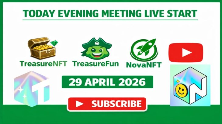 LIVE: TREASURE NFT MEETING | LATEST UPDATES AND INFORMATION | WITHDRAWAL UPDATE NOVANFT |