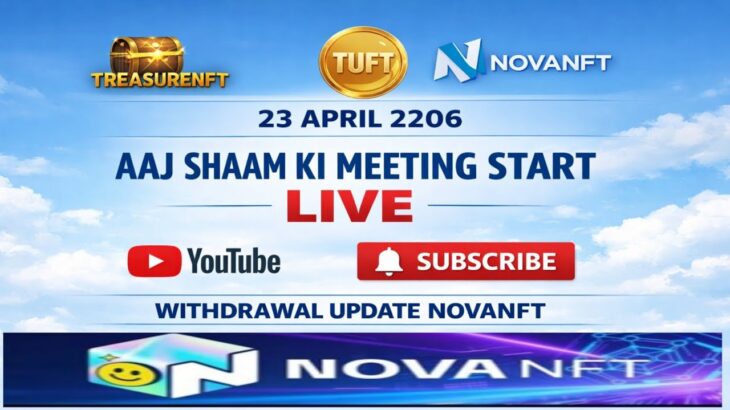 LIVE: TREASURE NFT MEETING | LATEST UPDATES AND INFORMATION | WITHDRAWAL UPDATE NOVANFT |