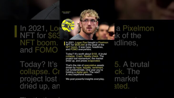 Logan Paul Lost $635,000 on an NFT… Now It’s Worth $155 😳