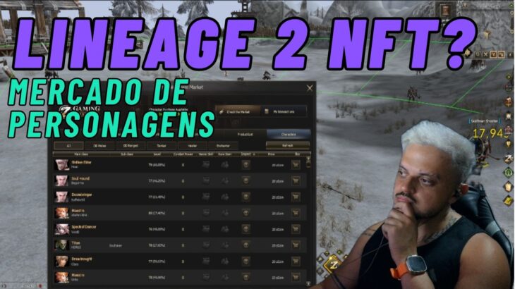 MERCADO DE PERSONAGENS NO LINEAGE 2 – L2 NFT?