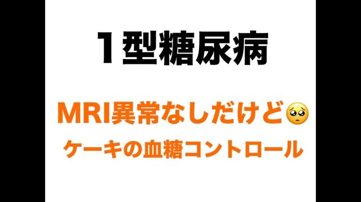 【１型糖尿病】モンブラン食べながら近況報告🍰MRI結果と最近の血糖値の話