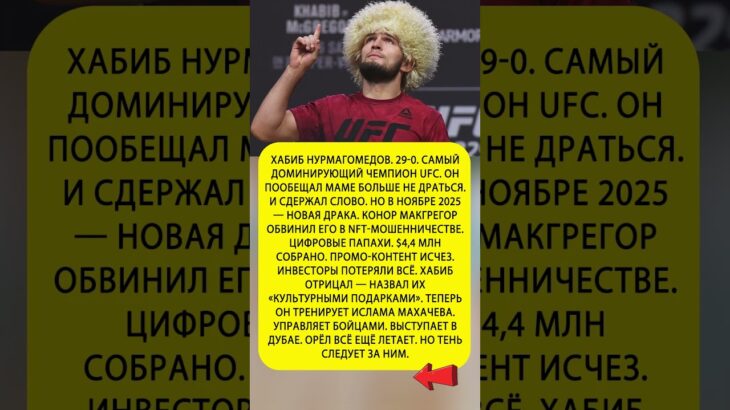 💥NFT-скам Хабиба разоблачён Макгрегором — $4,4 млн исчезли за ночь