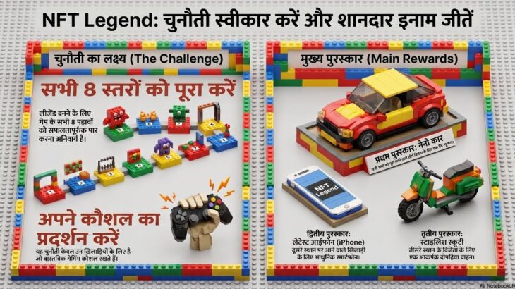 NFT Legend Challenge 2026 🏆 8 Levels Complete & Win Car, iPhone & Scooter | Full Guide Hindi