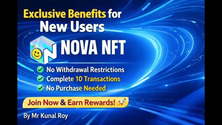 🚀 NOVA NFT Big Update 2026| New Users Get No Withdrawal Restrictions+ Only 10 Transactions Required💰