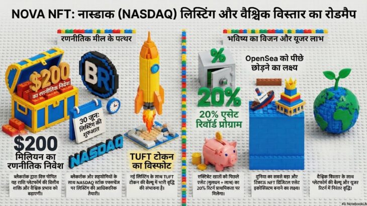 NOVA NFT Big Update 🔥 | NASDAQ Listing, TUFT Token Boom & 20% Reward Program Explained