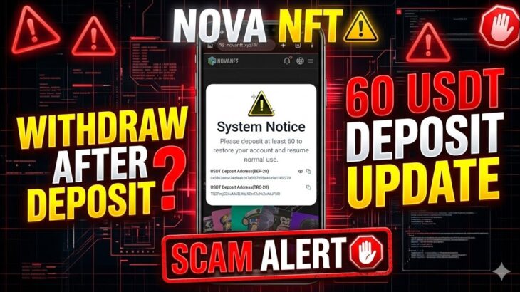 NOVA NFT| NOVA NFT NEW UPDATE | NOVA NFT 60$ DEPOSIT UPDATE | NOVA NFT WITHDRAWAL UPDATE |SCAM ALERT