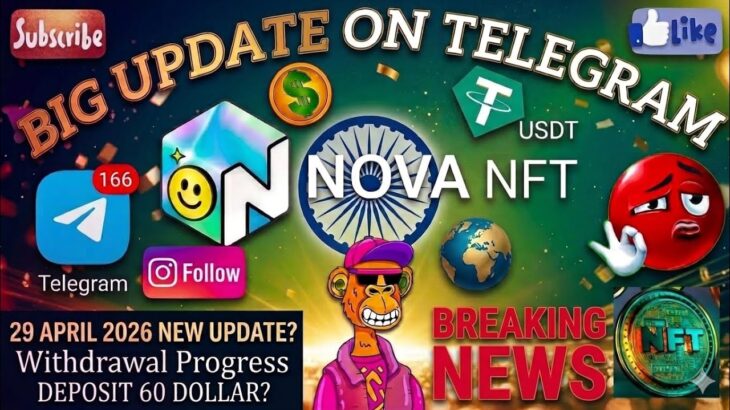 || NOVA NFT PLATFORM ANNOUNCEMENT 72 HOURS COUNTDOWN FOR LISTENING PLAN🤯🤯|| BIG UPDATE ON TELEGRAM🔥|