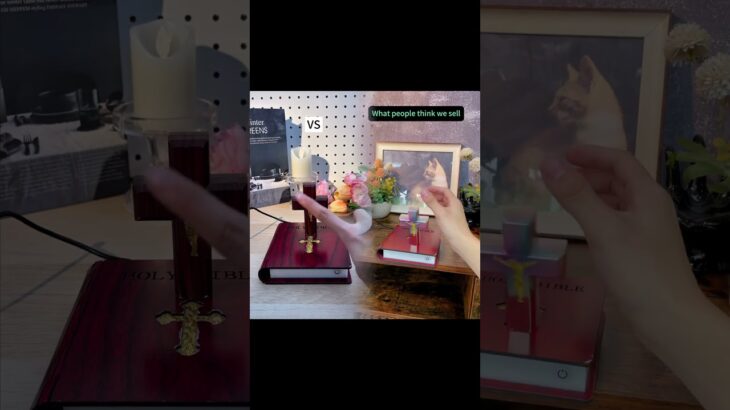 Not an NFT! Tangible Glowing Bible + Levitating Cross – Eternal Value in Digital Age”