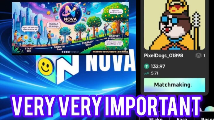 Nova NFT  very very important update withdrawal#treasurefunindia #novanft #comeback
