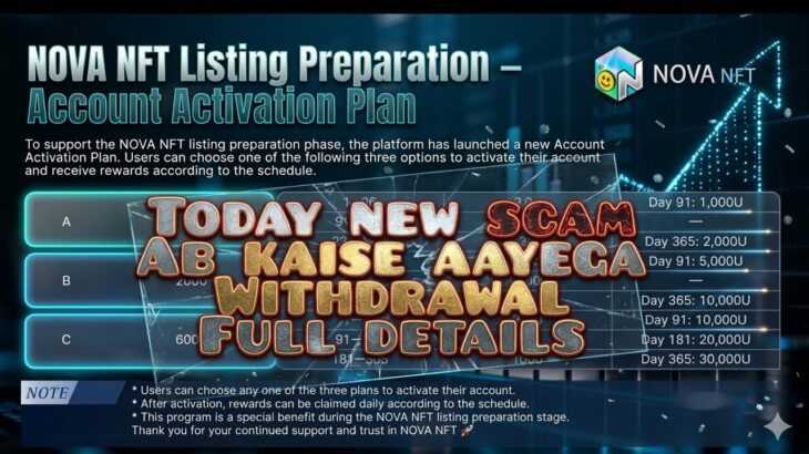 Nova Nft New Update Today | Treasure Nft Withdrawal Update | Nova Nft Latest update | Nova Nft News