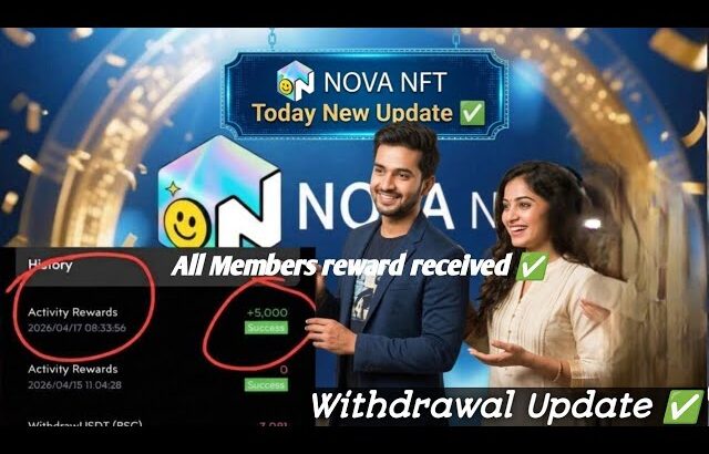 Nova Nft Today New Big Update ✅ | Treasure Blockchain Coming | withdrawal Big Update ✅ #trending#nft