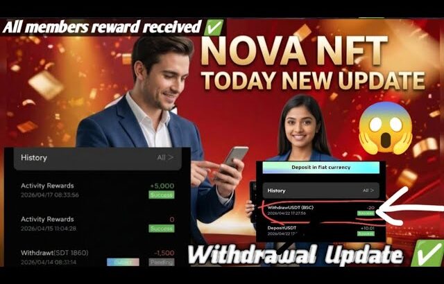 Nova Nft Today New Big Update ✅😱 | Withdrawal Start 😱 | Blockchain Update ✅ | #trending#viral#crypto