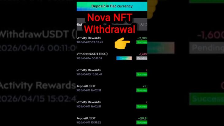 Nova Nft Today New Big Update 🔥| Withdrawal Start👐 |BlockchainUpdate |All listing #trending#nft