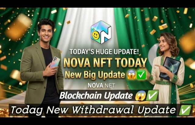 Nova Nft Today New Big Update 😱✅ | Withdrawal Start Without 72 hour | Blockchain Live 🥳#trending#nft