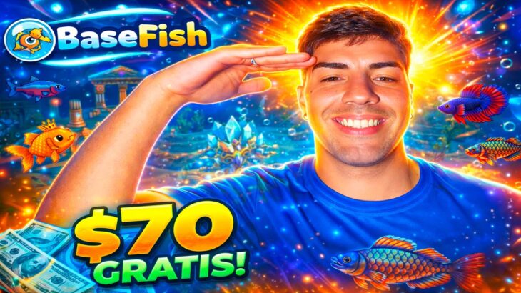 Nuevo JUEGO CRIPTO Nft GRATIS🐟Gana AIRDROP GRAITS de BaseFish (Nft free to play Sin Inversión)