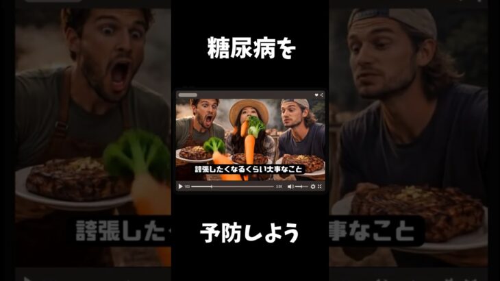 野菜を食べて糖尿病を予防しよう！ 肉より前に野菜を食べて！Part2　#JAVA2026S #PR #予防医療普及協会 #糖尿病予防