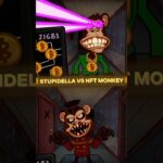 STUPIDELLA VS NFT MONKEY( BITCOIN) Level 13 🪙💀#viralshorts #shorts