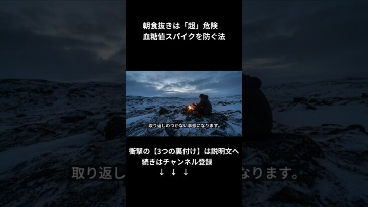 朝食抜きが糖尿病リスクを激増させる理由と血糖値を安定させる習慣 (Shorts)