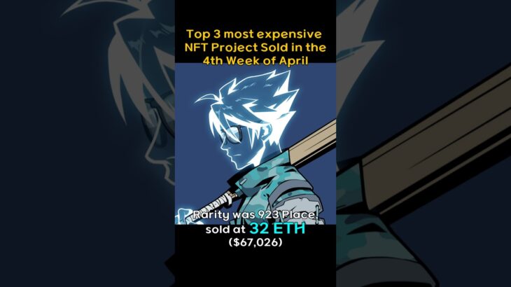 Top 3 most expensive NFT Project sold in the 1st week of April #pudgypenguins, #CRYPTOPUNKS, #AZUKI