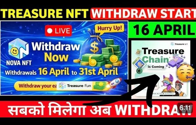 Treasur Fun Withdrawal Resume 🔥 Nova NFT Withdrawal | Nova Nft new update today | treasure nft