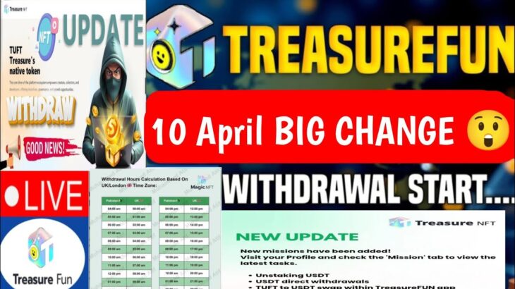Treasure NFT New Update Today | Treasure FUN New Update Today | Treasure Nft Withdrawal