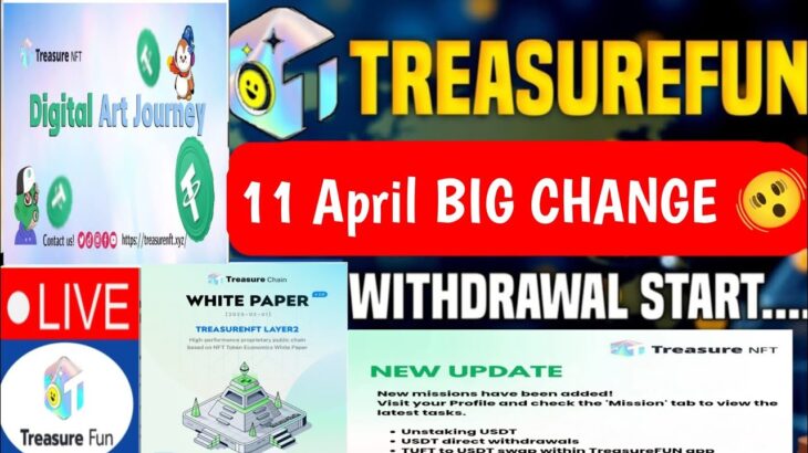 Treasure NFT New Update Today | Treasure FUN New Update Today | Treasure Nft Withdrawal