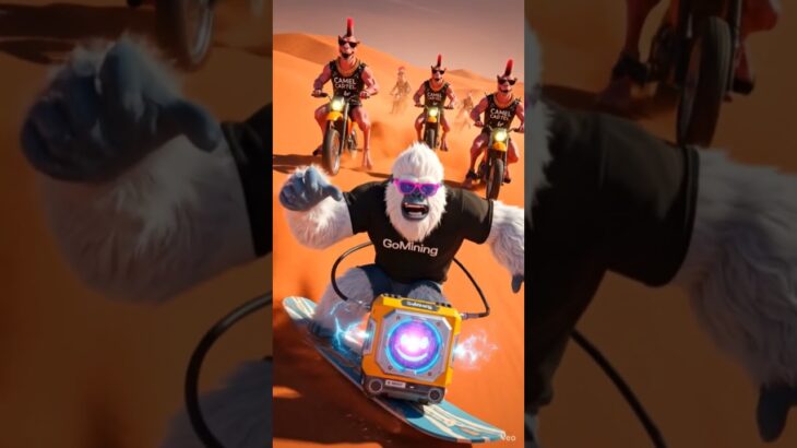 Yeti vs. Camel Cartel 🐫 on Mars. Get that NFT #GoMining #aishorts #crypto