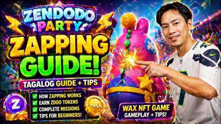 ZENDODO PARTY Zapping Guide Tagalog ⚡ WAX NFT Game | Gameplay + Tips (Blockchain Gaming)