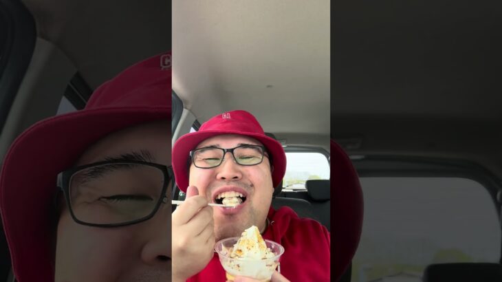 ミニストップ　得盛プリンパフェ　#food #アイス #ミニストップ #ゴールデンウィーク #コンビニアイス #糖尿病