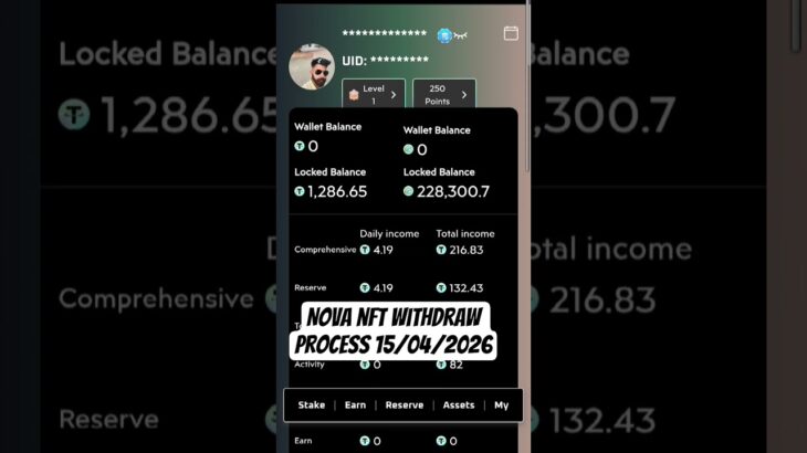 nova nft withdraw update 15/04/2026 today nft update #youtubevideos #shorts #youtube